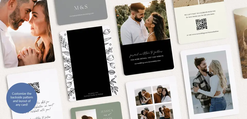 Back of Save the Date Card