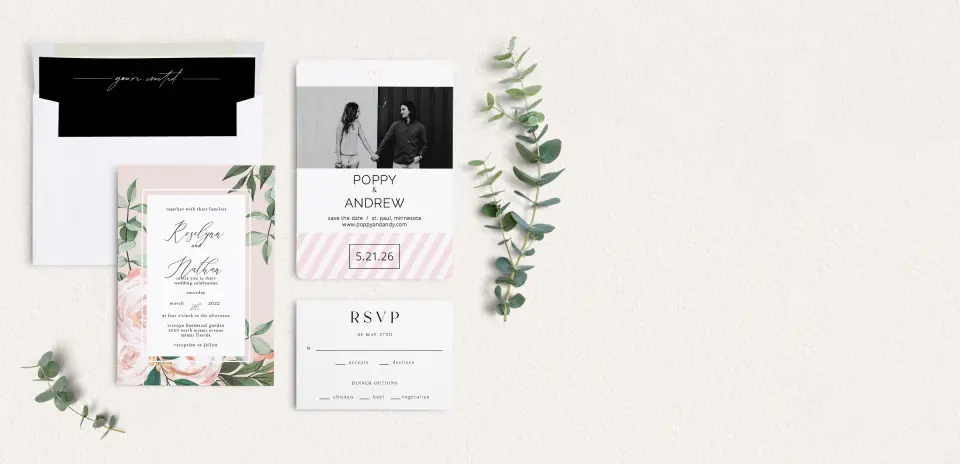 Front of Save the Date Card
