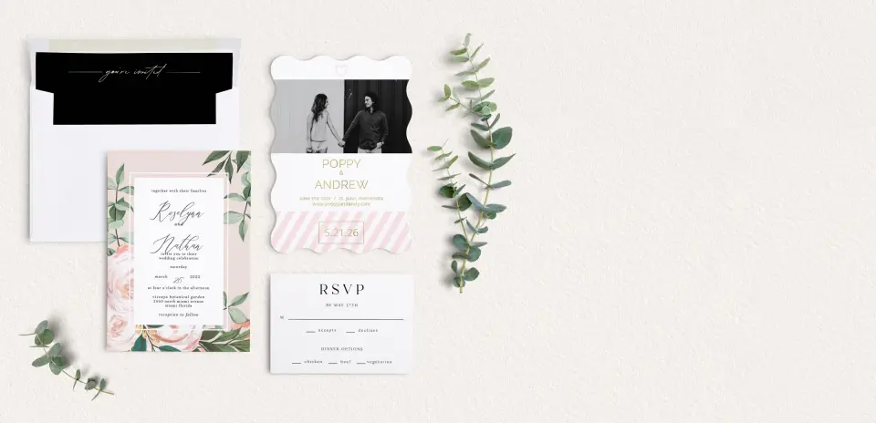 Front of Save the Date Card