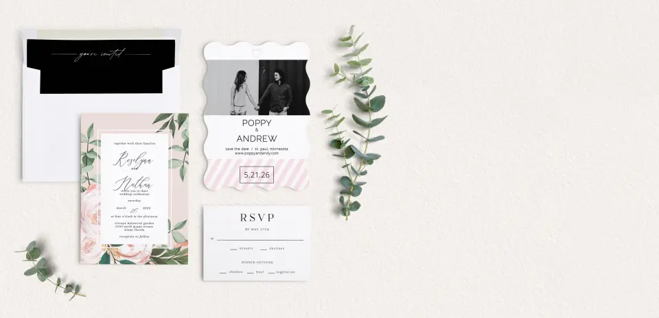 Front of Save the Date Card