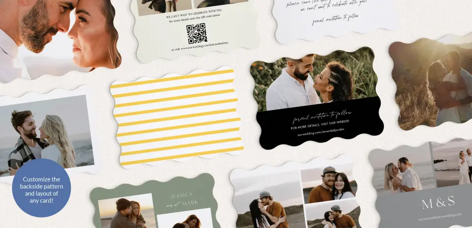 Back of Save the Date Card