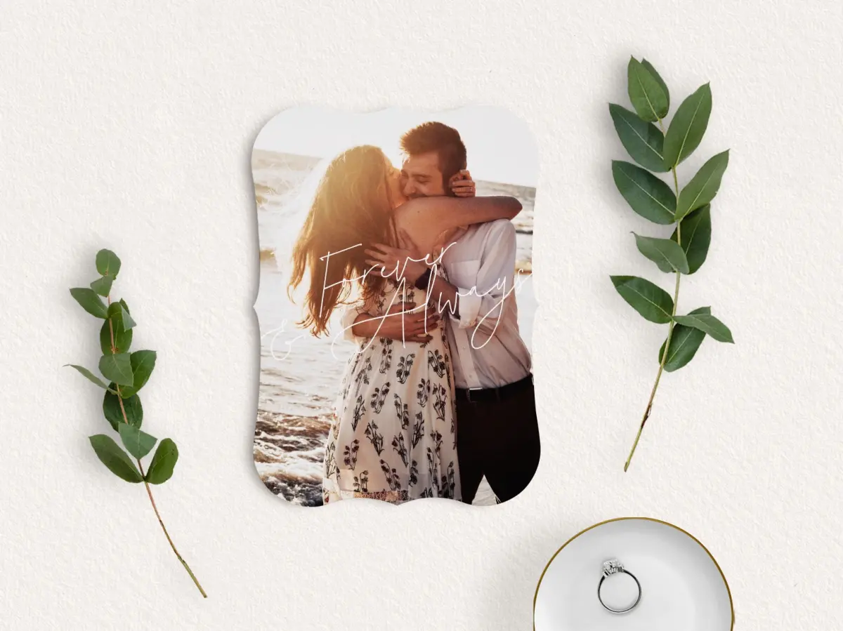 Save the Date Card with Optional Guest Addressing Service