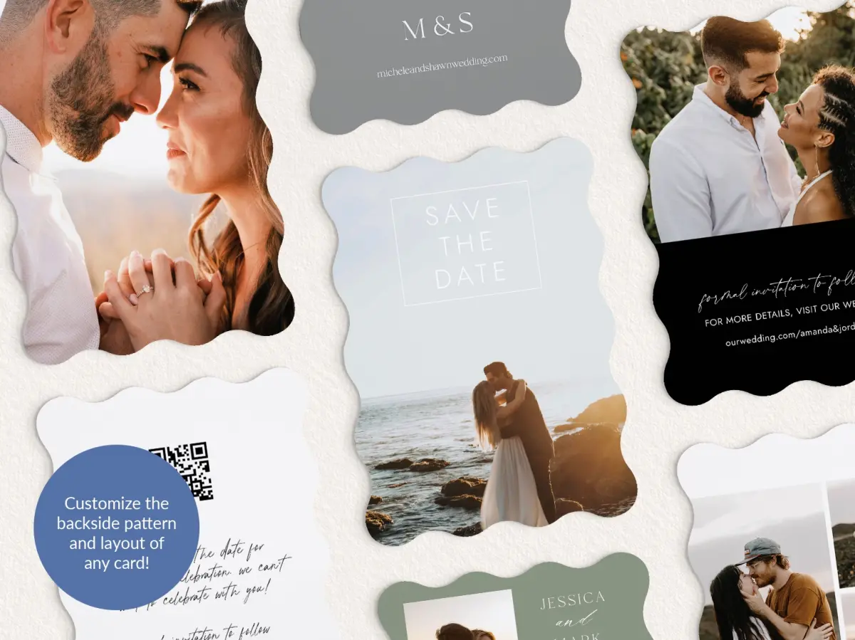 Back of Save the Date Card