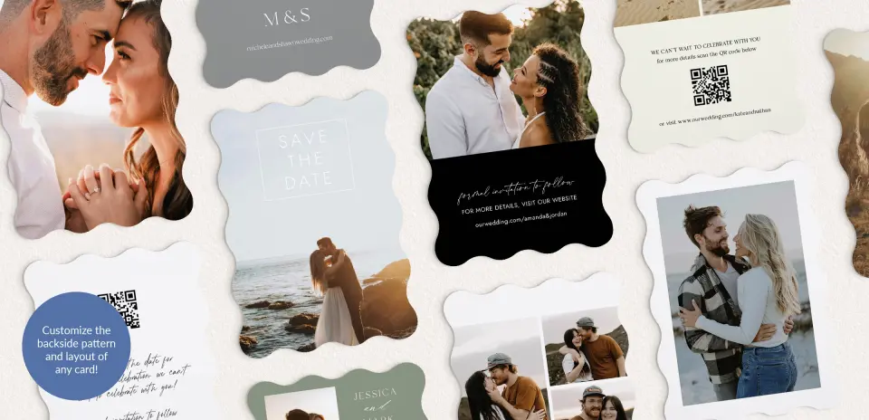 Back of Save the Date Card