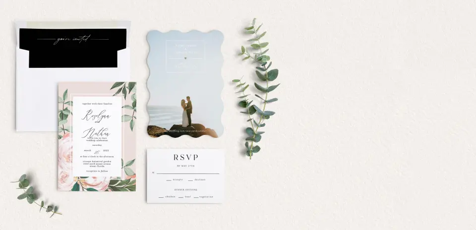 Front of Save the Date Card