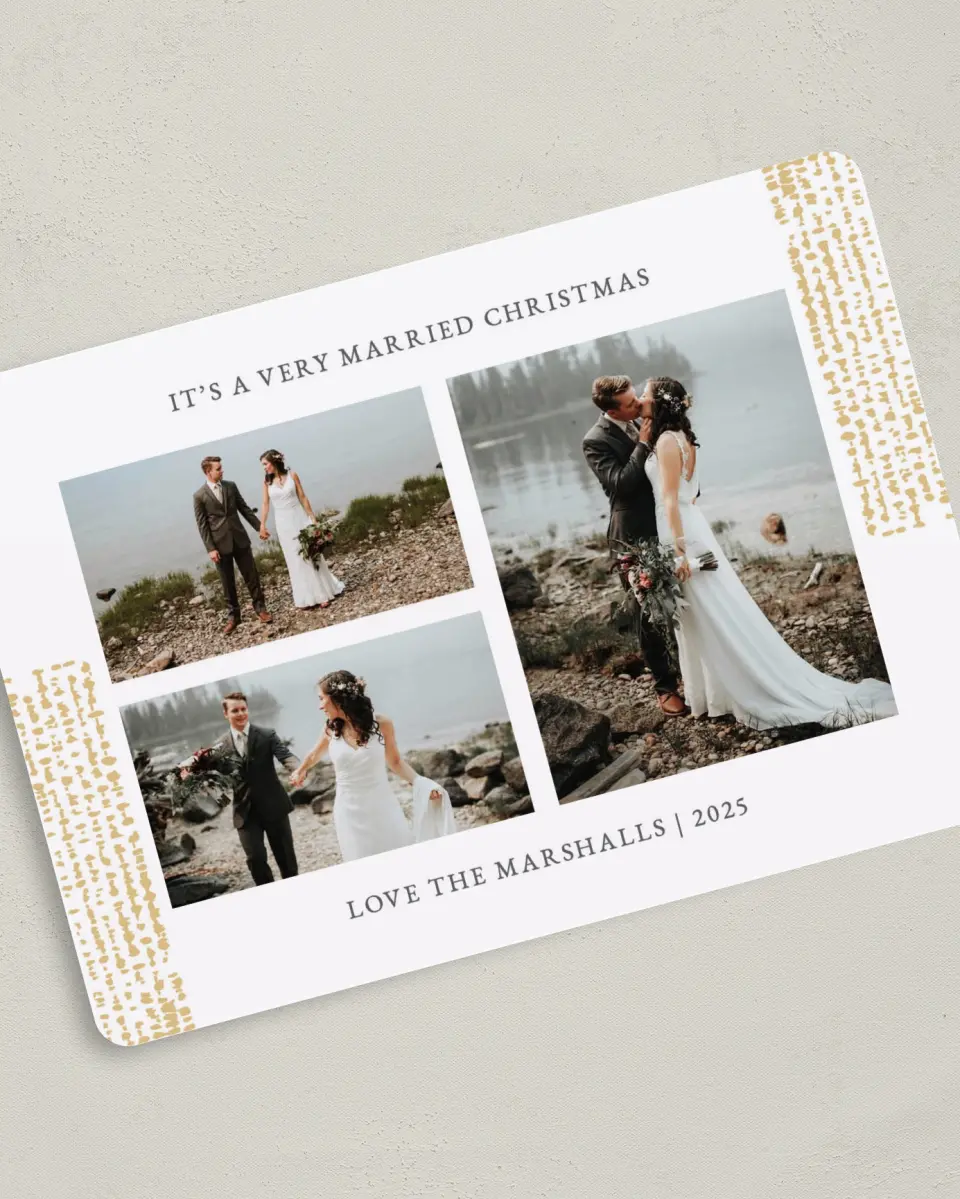This is a 5" x 7" Christmas Card called Abundant Love printed in full color on Premium Smooth paper