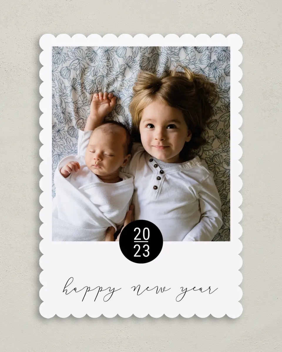 This is a 5" x 7" Christmas Card called Little Moments printed in full color on Premium Smooth paper on Premium Smooth paper on Premium Smooth paper