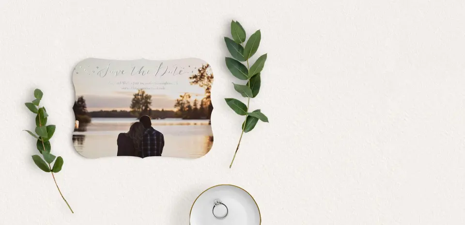 Save the Date Card with Optional Guest Addressing Service