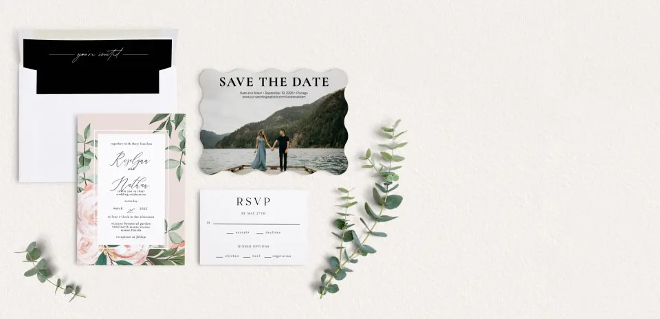 Front of Save the Date Card