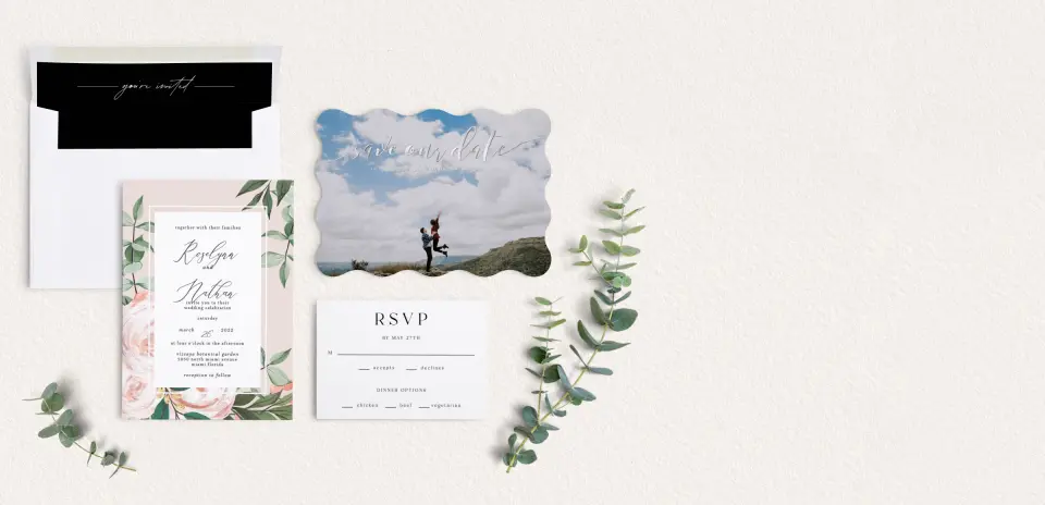 Front of Save the Date Card