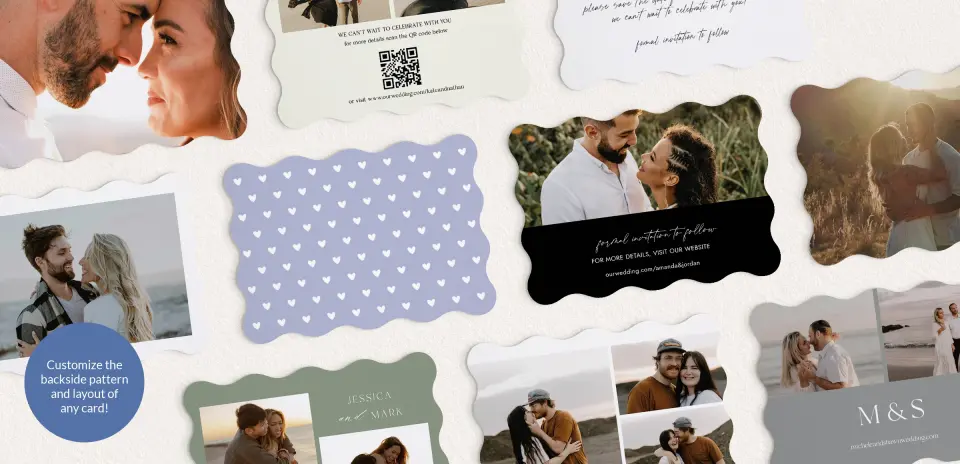 Back of Save the Date Card