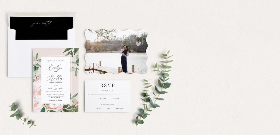 Front of Save the Date Card
