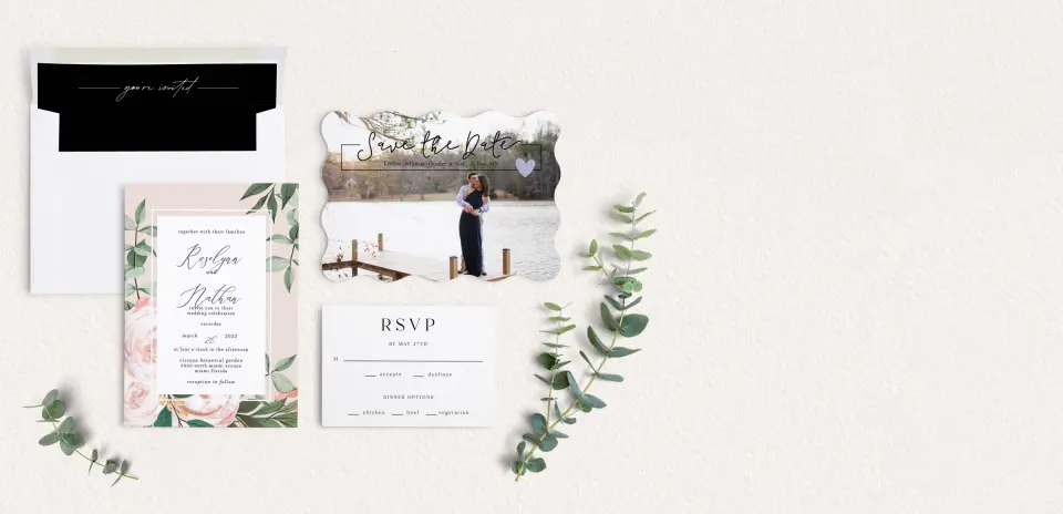 Front of Save the Date Card