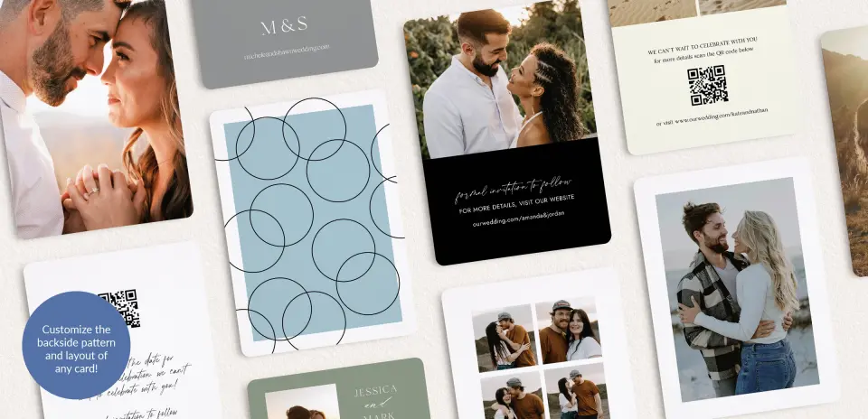 Back of Save the Date Card