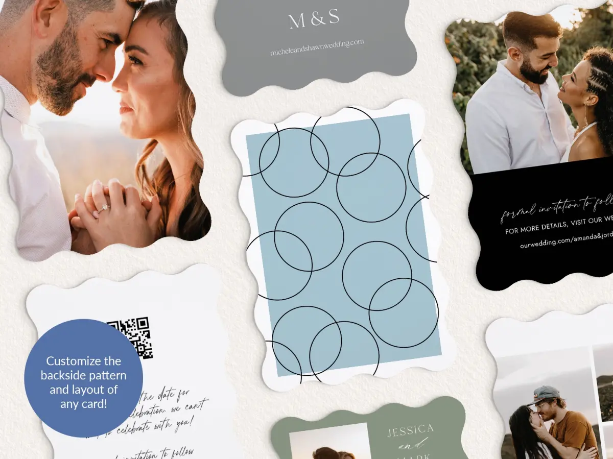 Back of Save the Date Card