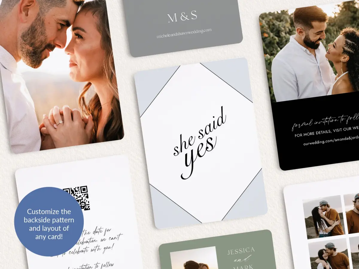 Back of Save the Date Card