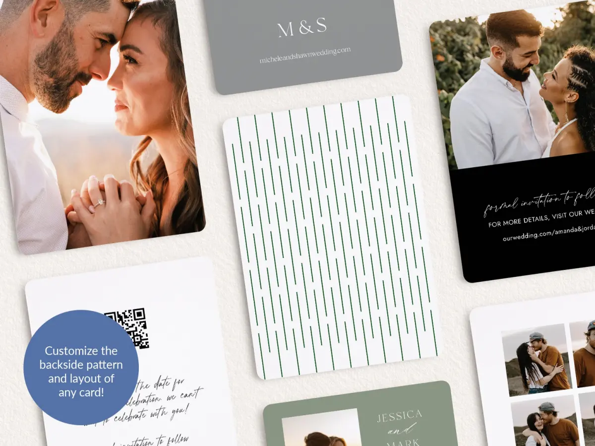 Back of Save the Date Card