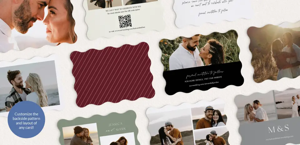 Back of Save the Date Card