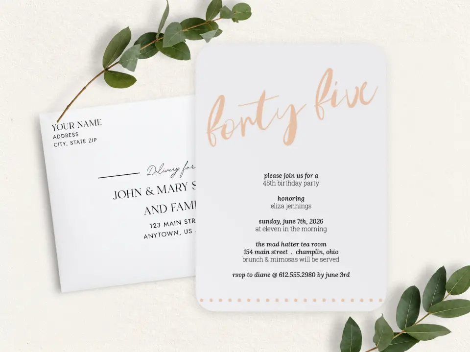 Front & Envelope