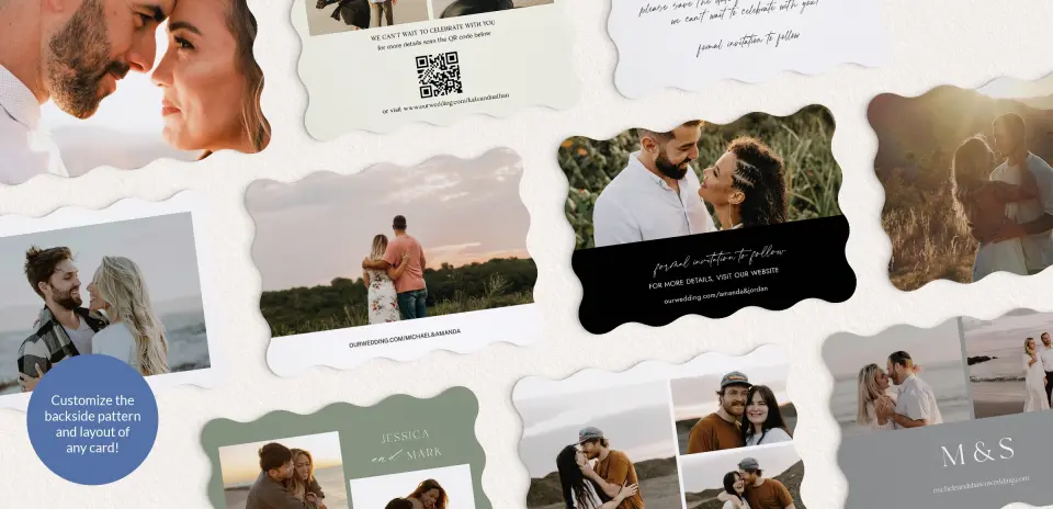 Back of Save the Date Card
