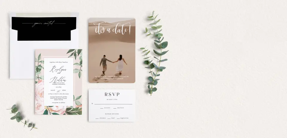Front of Save the Date Card