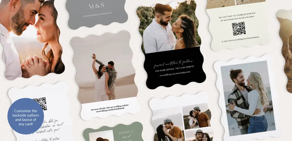Back of Save the Date Card