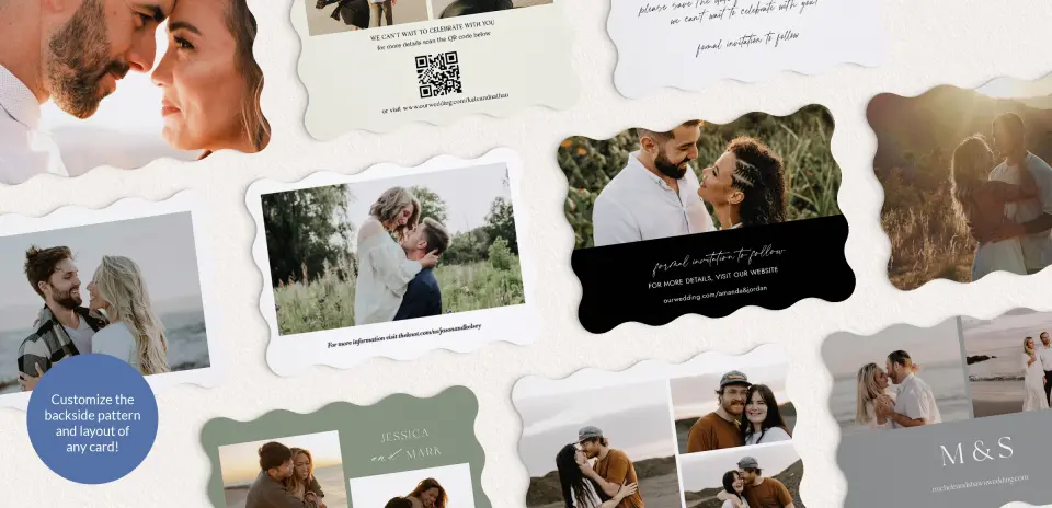 Back of Save the Date Card