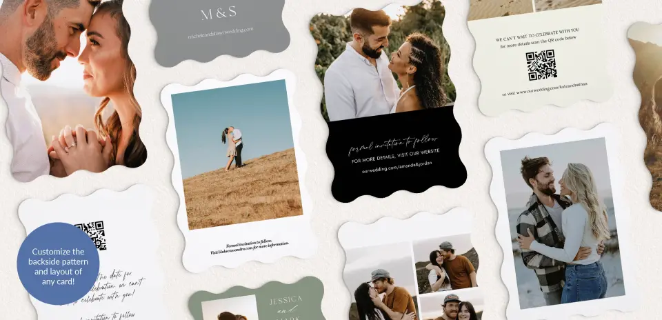 Back of Save the Date Card