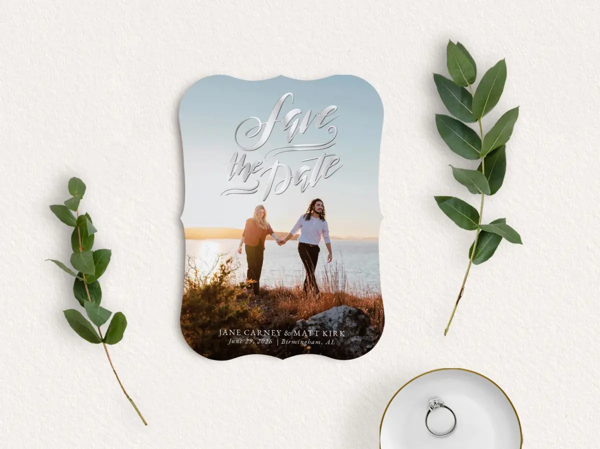 Save the Date Card with Optional Guest Addressing Service