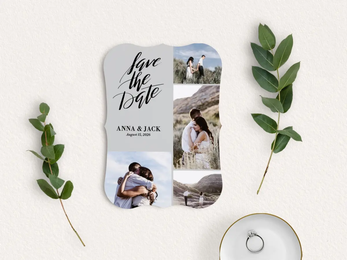 Save the Date Card with Optional Guest Addressing Service