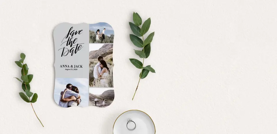 Save the Date Card with Optional Guest Addressing Service