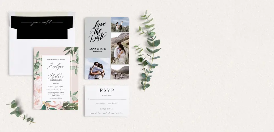 Front of Save the Date Card