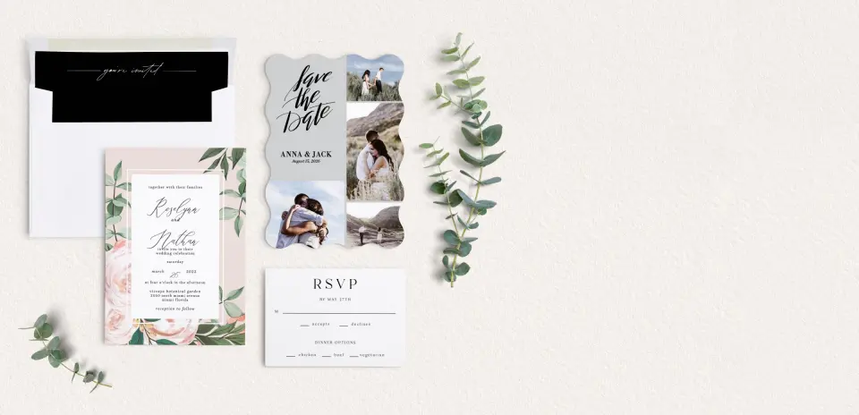 Front of Save the Date Card