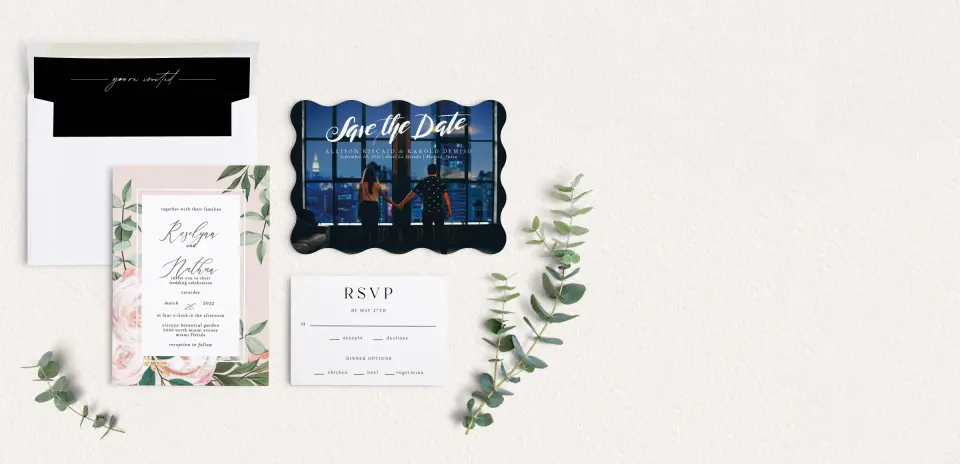 Front of Save the Date Card