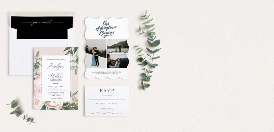 Front of Save the Date Card