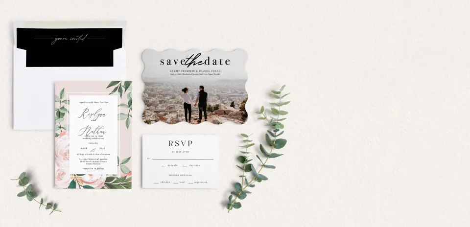 Front of Save the Date Card