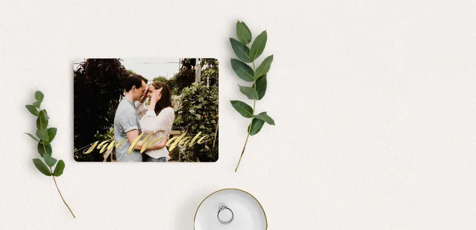 Save the Date Card with Optional Guest Addressing Service