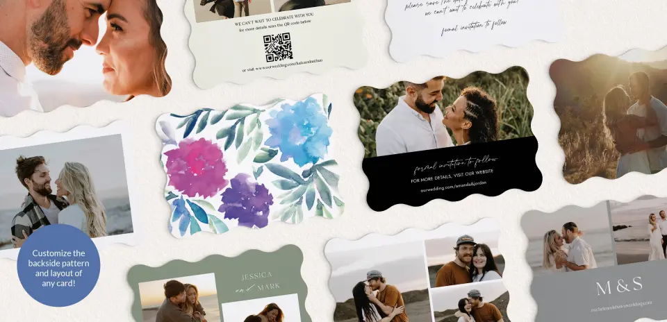 Back of Save the Date Card