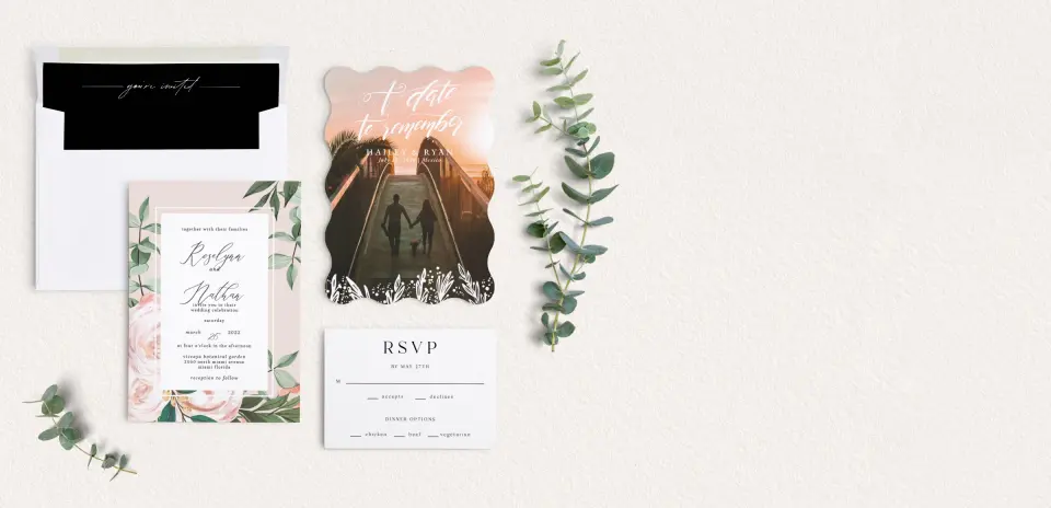 Front of Save the Date Card