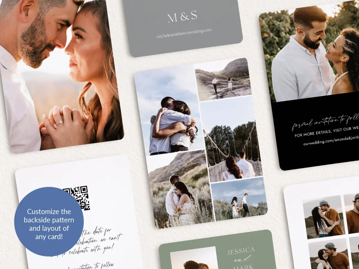 Back of Save the Date Card