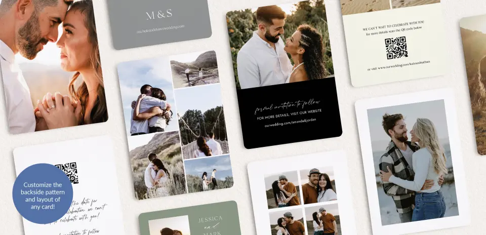 Back of Save the Date Card