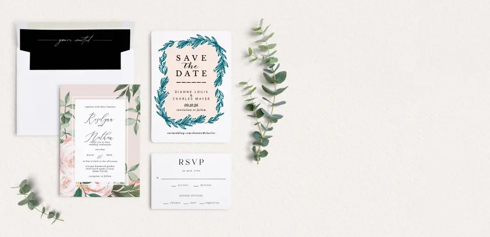 Front of Save the Date Card