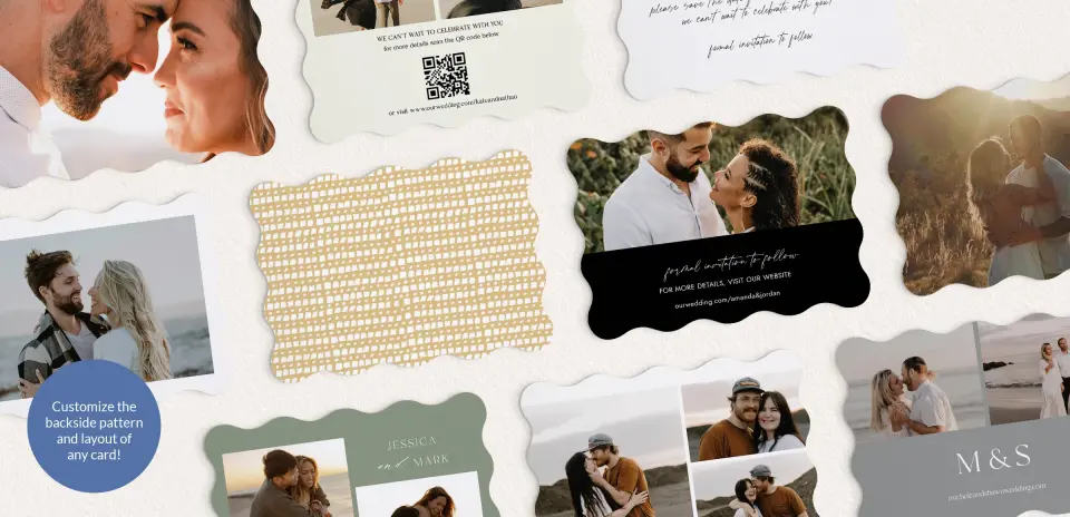 Back of Save the Date Card