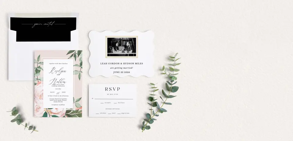 Front of Save the Date Card