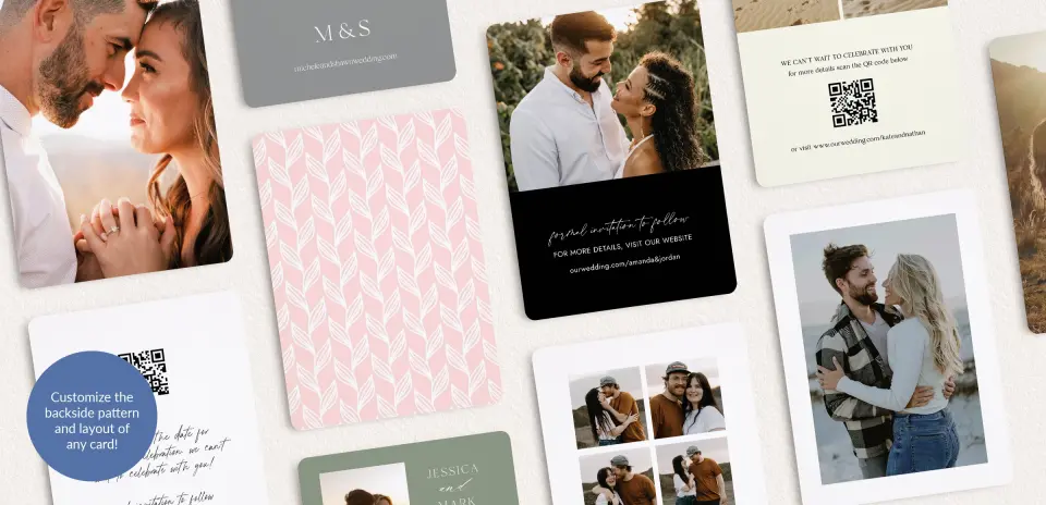 Back of Save the Date Card