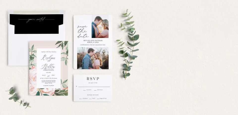 Front of Save the Date Card