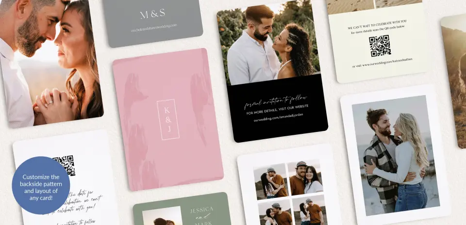 Back of Save the Date Card