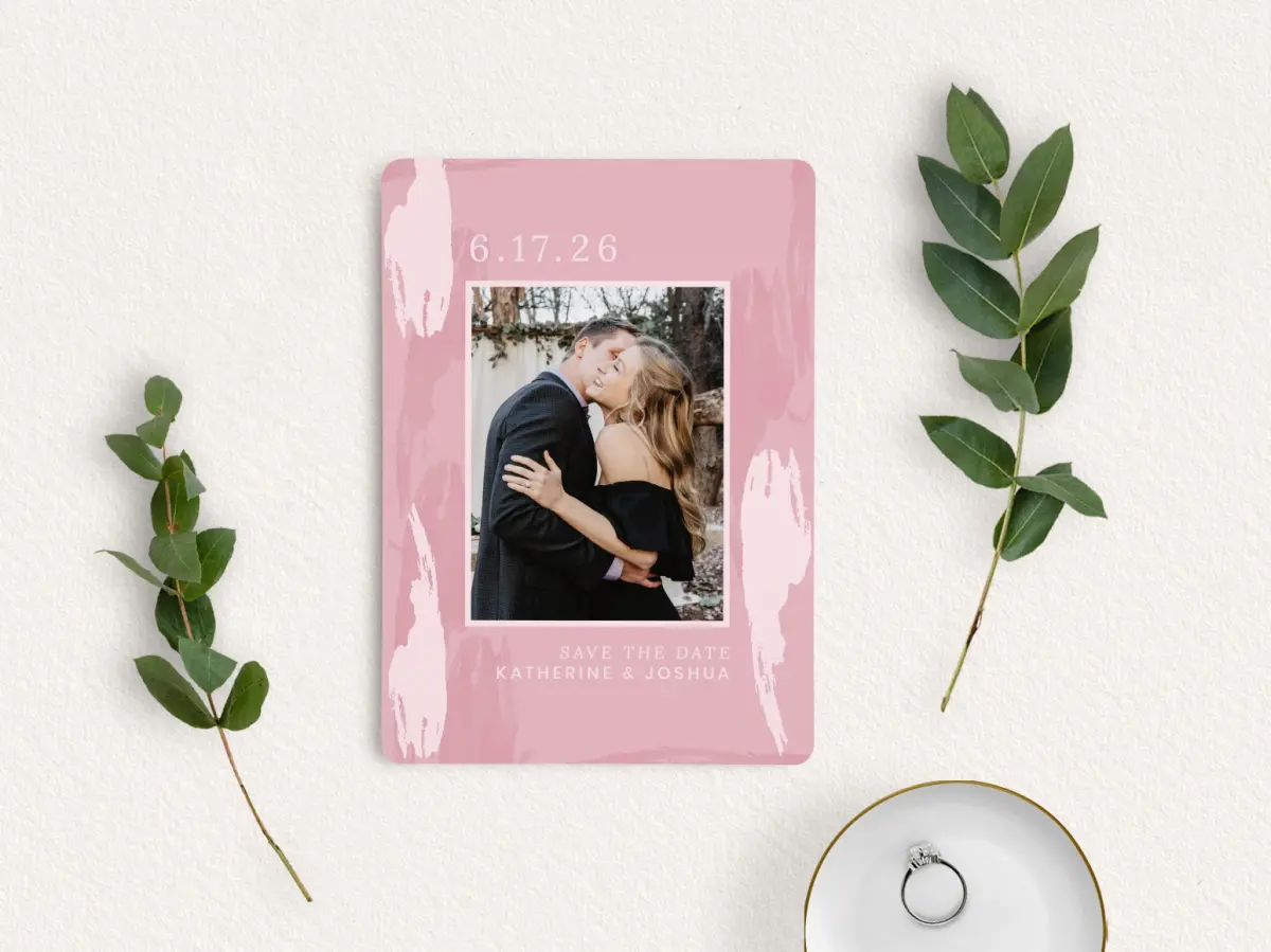 Save the Date Card with Optional Guest Addressing Service