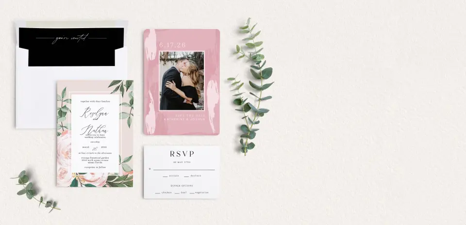 Front of Save the Date Card