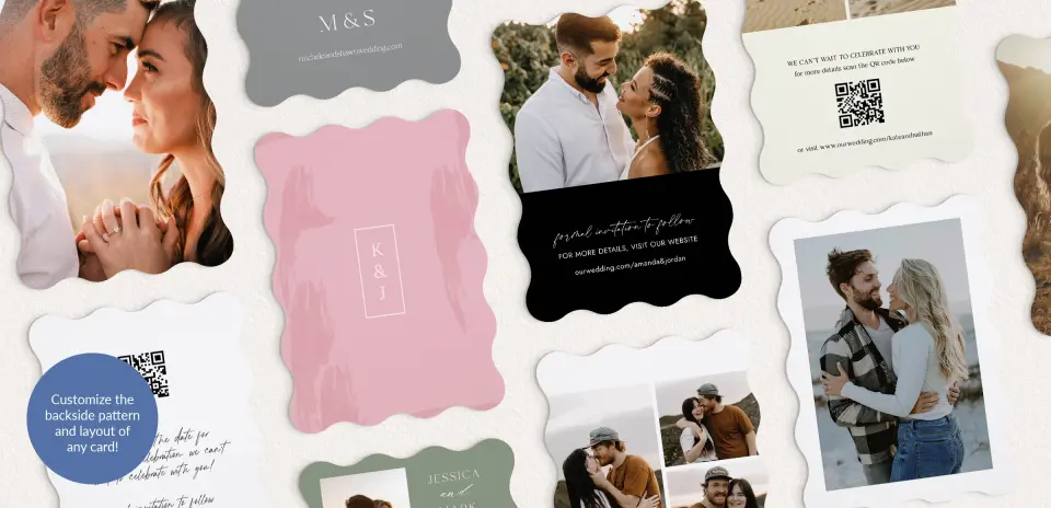 Back of Save the Date Card